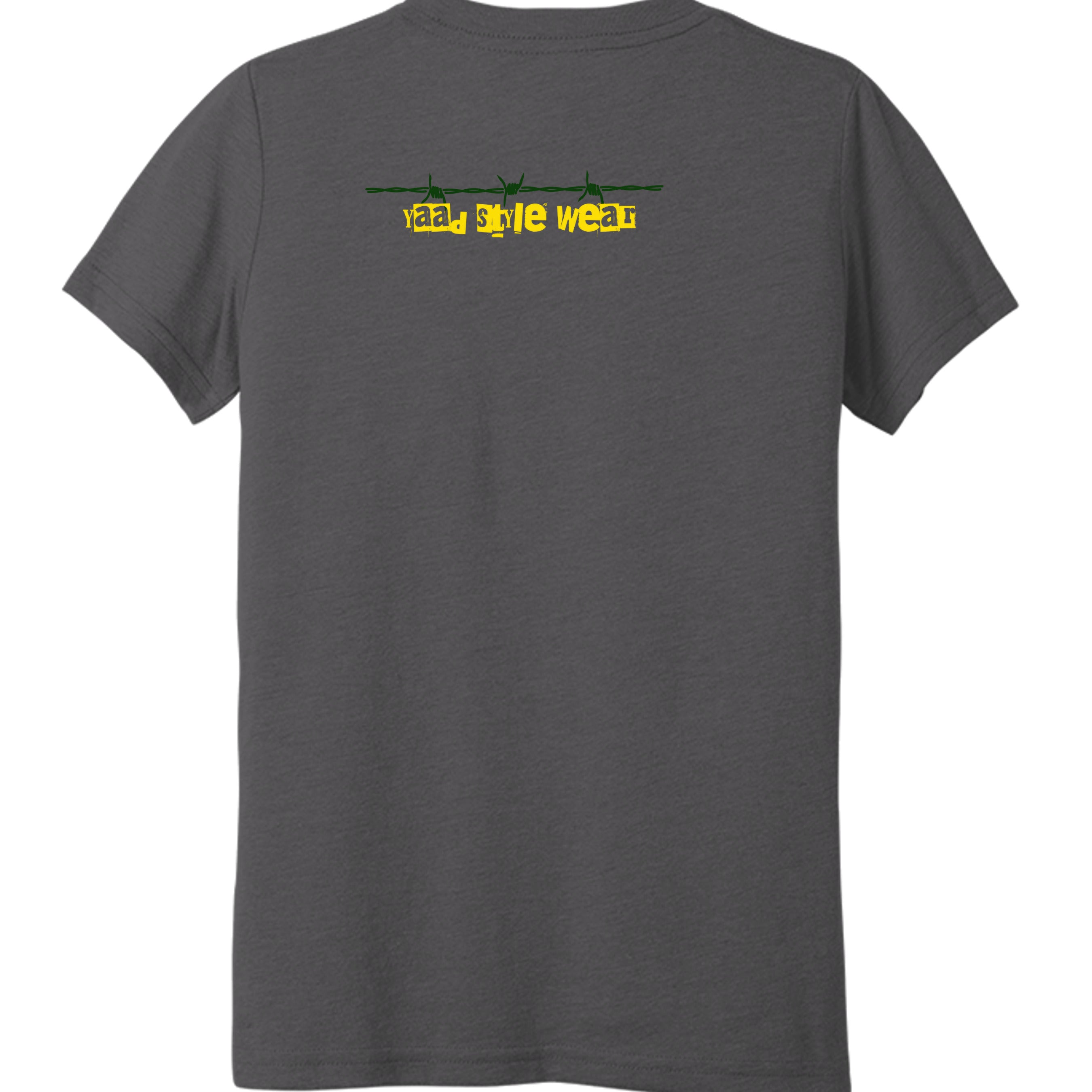 Solid Dark Grey Triblend - 3413Y - BACK