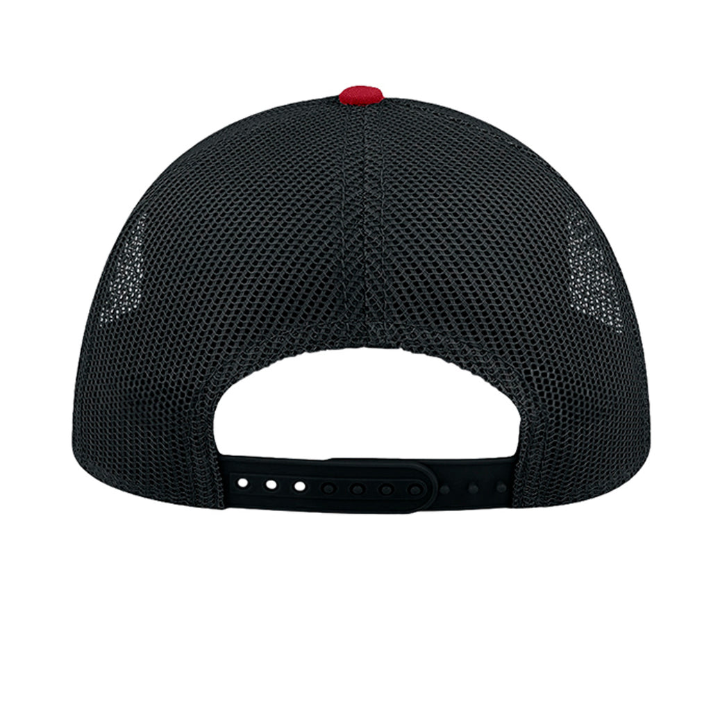 White/ Burgundy/ Black - RAPPER - BACK