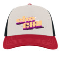White/ Burgundy/ Black - RAPPER - FRONT